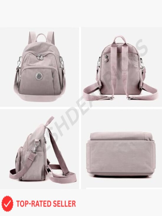 Mini Nylon Backpack Lightweight Travel Daypack Cute Casual College School Bag main image 5